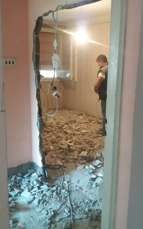 Rušenje i odvoženje šuta u toku i nakon adaptacije